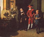 Johann Zoffany David Garrick as Abel Drugger in Jonson's The Alchemist oil painting artist